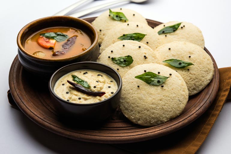 Idli on a plate lifestyle image