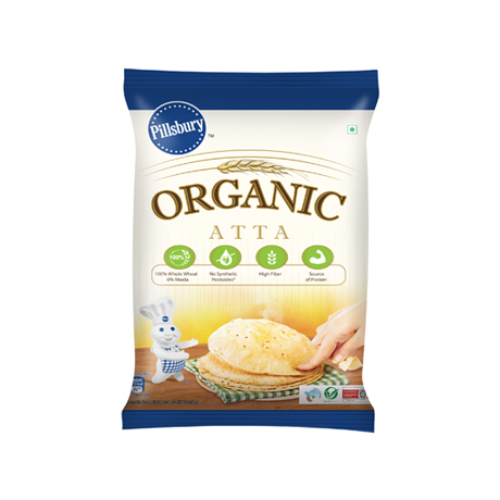 Organic Atta packaging image