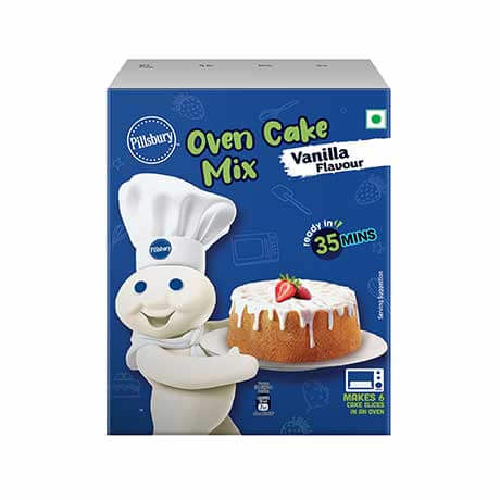 Pillsbury India Oven Cake Mix- Vanilla Flavour, front of pack